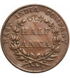 India British, 1/2 Anna 1835, East India Company