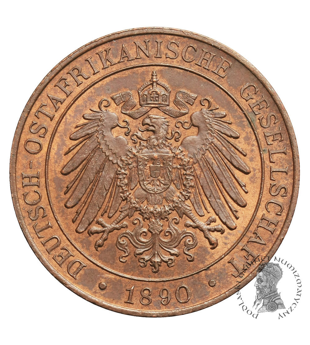 German East Africa, 1 Pesa 1890