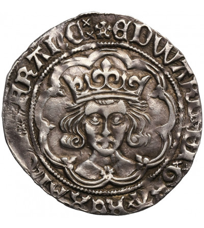 Anglia (Wielka Brytania). Edward III, 1327-1377 AD. AR Grosz (Groat), mennica Londyn