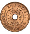 Rhodesia & Nyasaland, 1/2 Penny 1958