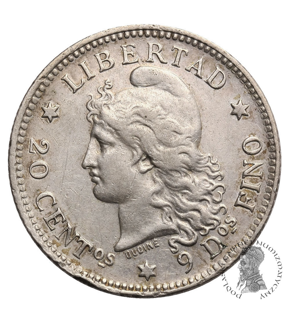 Argentyna, 20 centavos 1883
