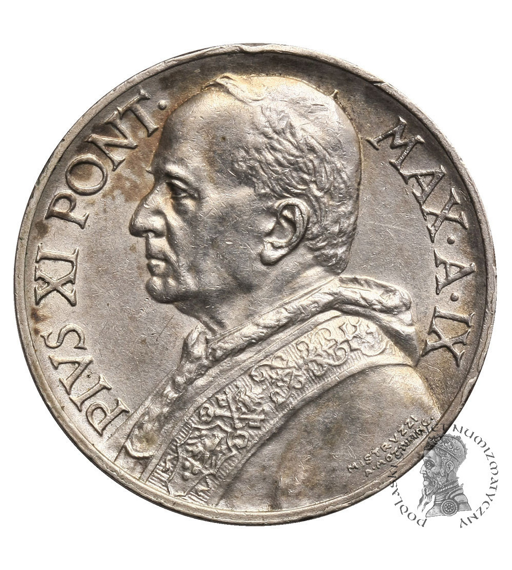 Watykan, 5 Lire 1930, AN IX, Pius XI
