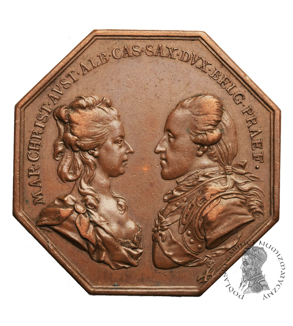 Austria (Święte Cesarstwo Rzymskie) / Niderlandy Austriackie. Oktagonalny medal 1786
