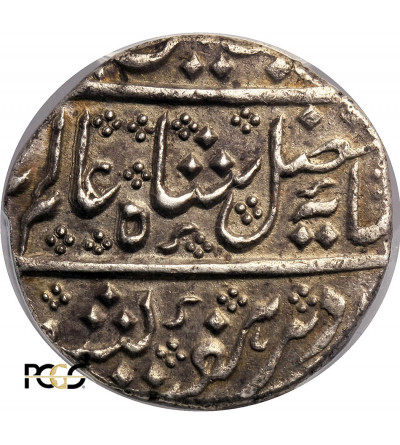 Indie Francuskie, Rupia AH 1221 / 43 (1806 AD), Arcot, Shah Alam II