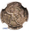 Poland, Wladyslaw II (Wladislaw II The Exile) 1138-1146. Denar ND, Krakow mint, fight with a lion - NGC MS 62