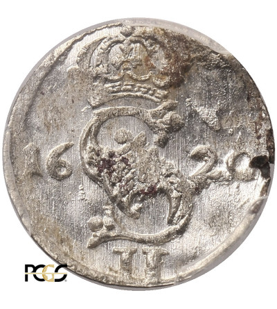 Poland / Lithuania. Sigismund III Vasa. Dwudenar (2 Denars) 1620, Vilnius mint - PCGS MS 64