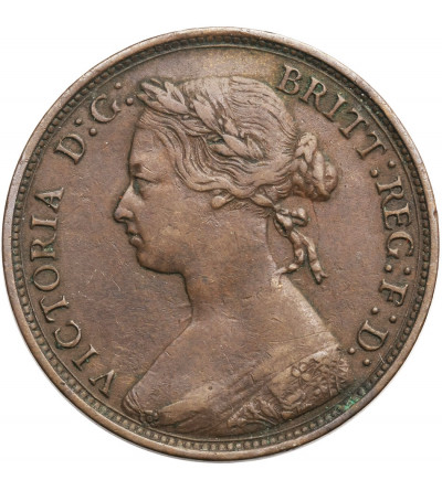 Wielka Brytania, 1/2 Penny 1876 H, Wiktoria