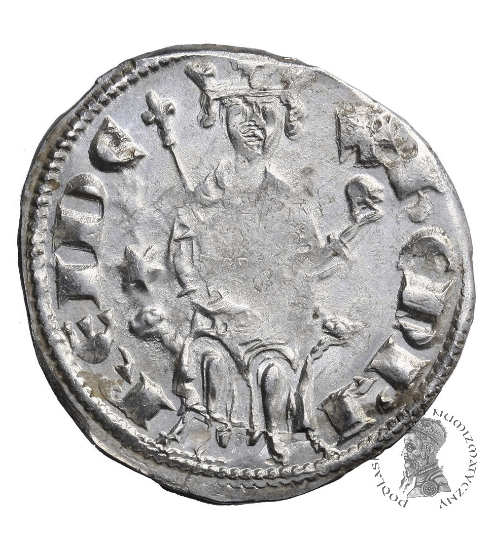 Cypr / Krzyżowcy, Ród Lusignan (1192-1489 AD). Duży grosz (Gros grand) bez daty, Henry II (1285–1324 AD) Cypr / Krzyżowcy, Ród Lusignan (1192-1489 AD). Duży grosz (Gros grand) bez daty, Henry II (1285–1324 AD)
