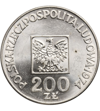 Poland, 200 Zlotych 1974, XXX Years of PRL
