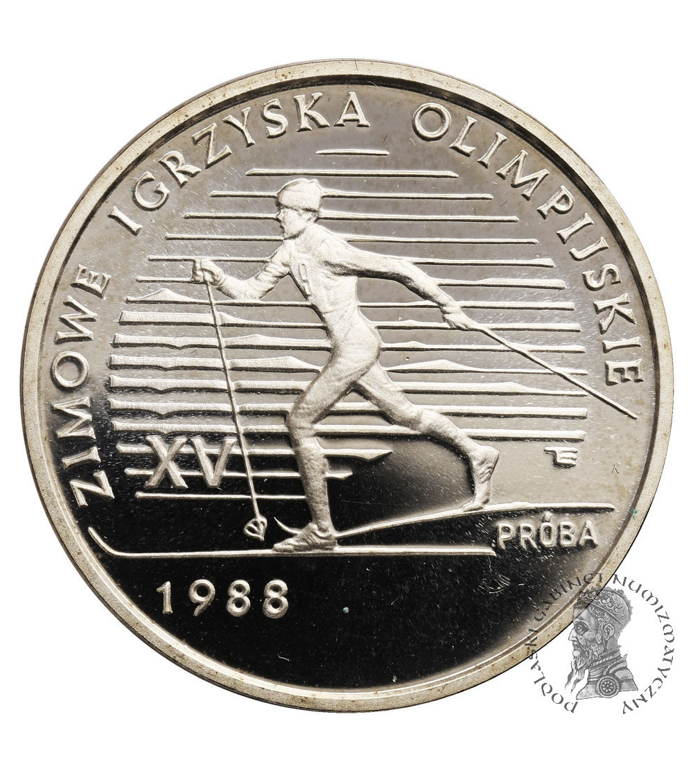 Polska, 1000 złotych 1987, XV Zimowe Igrzyska Olimpijskie, Calgary 1988 - próba