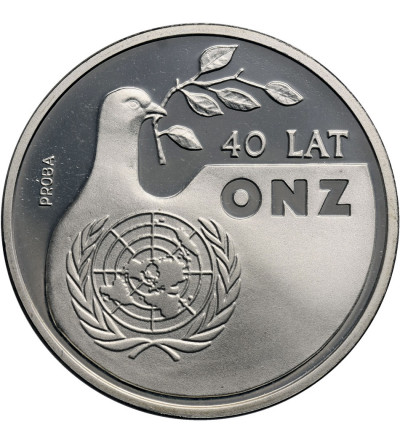 Polska, 1000 złotych 1985, 40 lat ONZ - próba