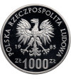 Polska, 1000 złotych 1985, 40 lat ONZ - próba