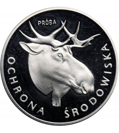 Polska, 100 złotych 1978, głowa łosia - próba