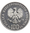 Polska, 100 złotych 1978, głowa łosia - próba