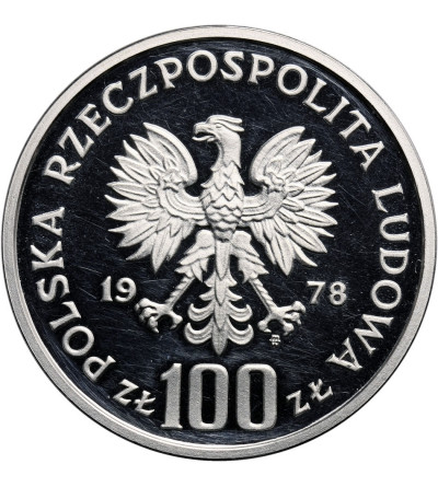 Polska, 100 złotych 1978, bóbr - próba