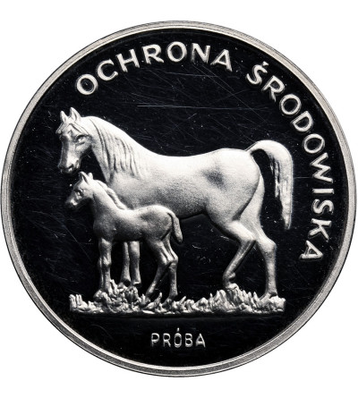 Poland, 100 Zlotych 1981, Horses - proba