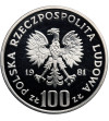 Polska, 100 złotych 1981, konie - próba