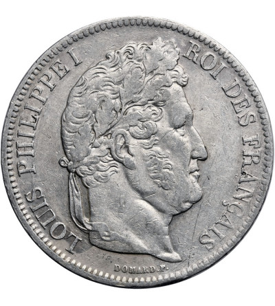 Francja, 5 franków 1841 W (Lille), Louis Philippe I