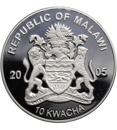 Malawi, 10 Kwacha 2005, Konczylowate - Proof
