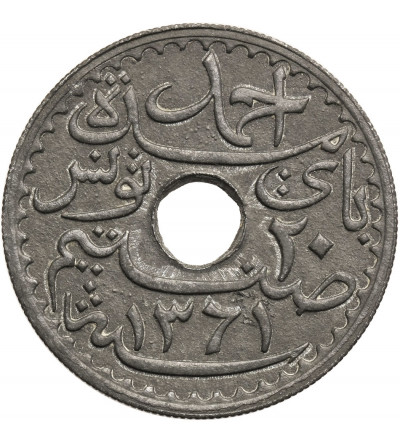 Tunezja, 25 Centimes AH 1361 / 1942 AD - francuski protektorat