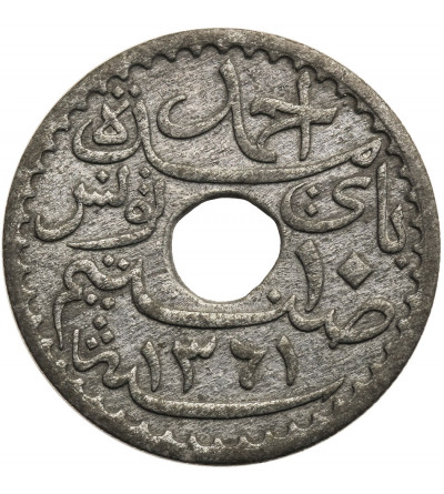 Tunisia, 10 Centimes AH 1361 / 1942 AD - French Protectorate