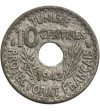 Tunezja, 10 Centimes AH 1361 / 1942 AD - francuski protektorat