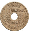 Tunezja, 10 Centimes AH 1345 / 1926 AD - francuski protektorat