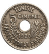 Tunezja, 5 Centimes AH 1339 / 1920 AD - francuski protektorat