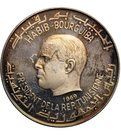 Tunisia, Dinar 1969 NI, Neptun