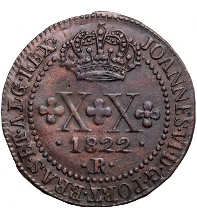 Brazylia, 20 Reis 1822 R, Joao VI 1818-1822