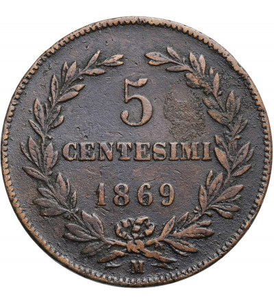 San Marino, 5 Centesimi 1869 R
