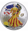 USA, American Eagel 1 dolar 2008, kolor (emisja kolekcjonerska) - Ag 1 Oz .999