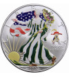 USA, American Eagel 1 dolar 2009, kolor (emisja kolekcjonerska) - Ag 1 Oz .999