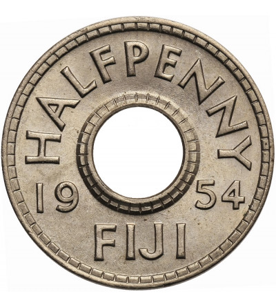 Fidżi, 1/2 Penny 1954, Elżbieta II
