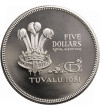Tuvalu, 5 dolarów 1981, Ślub księcia Karola i Diany,