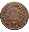 Watykan, Quattrino 1841/0 R, AN XI, Grzegorz XVI