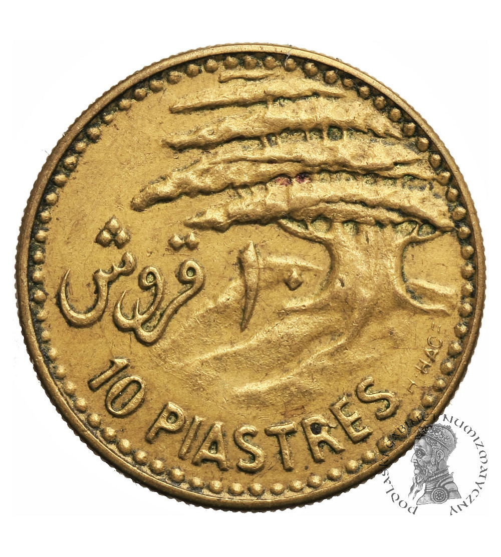 Lebanon, 10 Piastres 1955