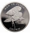 Isle of Man, Crown 1994, Man in Flight - Otto Lilienthal, Proof