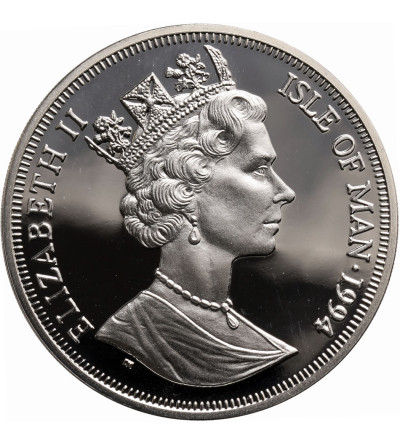 Isle of Man, Crown 1994, Man in Flight - Otto Lilienthal, Proof