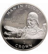 Isle of Man, Crown 1994, Man in Flight - Louis Bleriot, Proof