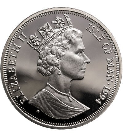 Isle of Man, Crown 1994, Man in Flight - Biplane, Proof