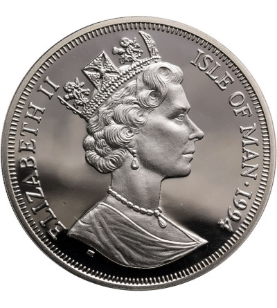 Isle of Man, Crown 1994, Man in Flight - Airplane, Proof