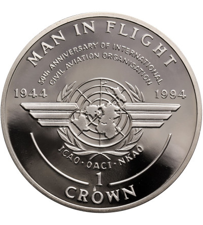 Wyspa Man, Korona 1994, Historia lotnictwa - Emblem, Proof