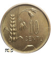 Lithuania Republic, 10 Centu 1925, Uniface Reverse Trial - PCGS SP 66 (Specimen)