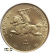 Litwa, 5 Centów (Centai) 1925 - próba technologiczna awersu, PCGS SP 66