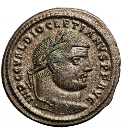 Rzym Cesarstwo. Dioklecjan 284-305 AD. AE Folis 297-298 AD, Heraclea