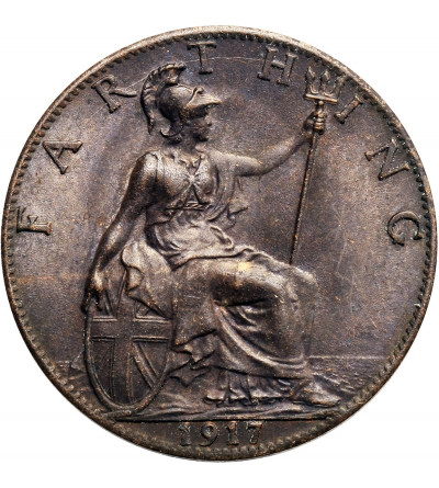 Great Britain, Farthing 1917, George V 1910-1936
