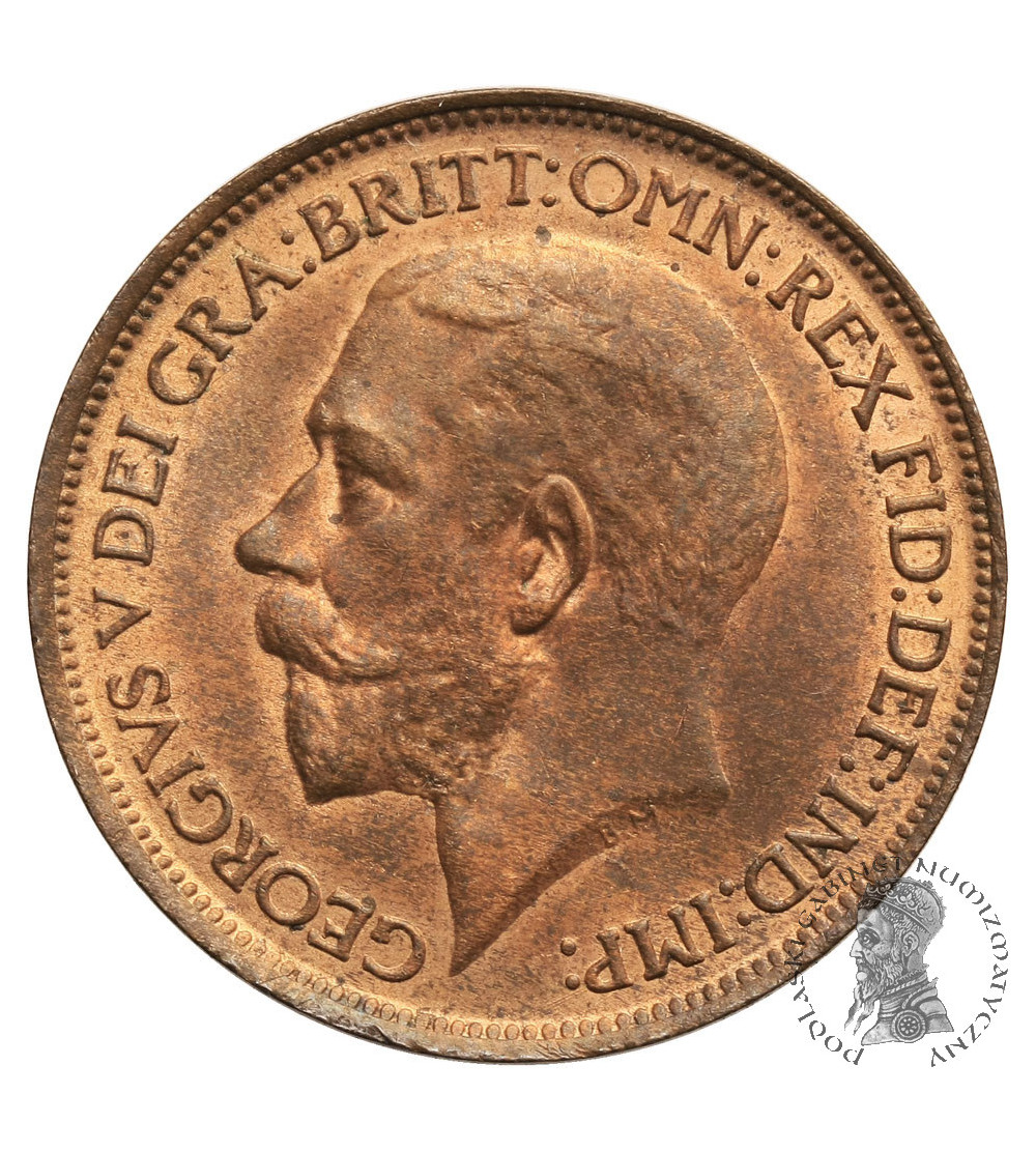 Wielka Brytania, 1/2 Penny 1913, Jerzy V 1910-1936