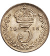 Wielka Brytania, 3 Pence (Pensy) 1916, Jerzy V 1910-1936