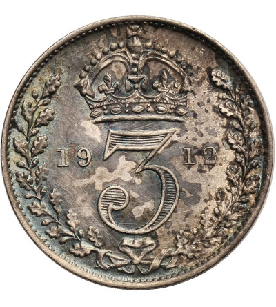Wielka Brytania, 3 Pensy (Pence) 1912, Jerzy V 1910-1936